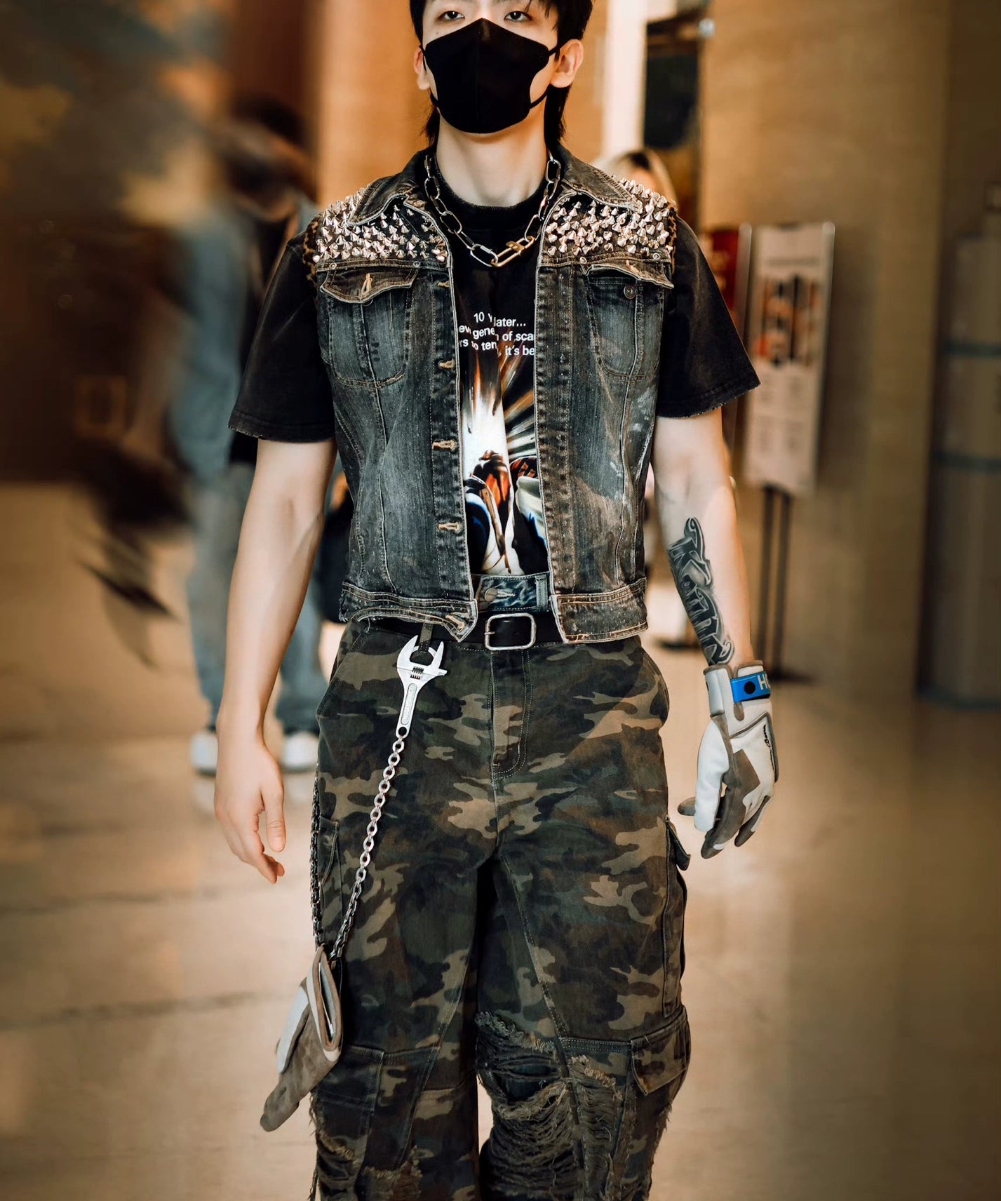 【yanggeng/杨和苏/雯博同款】RGZ｢初代｣水洗迷彩糜烂七分裤