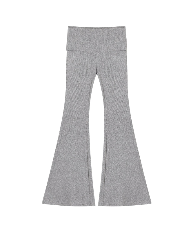 野生zero灰色针织开衫三件套装女春夏季抹胸辣妹上衣修身微喇裤子