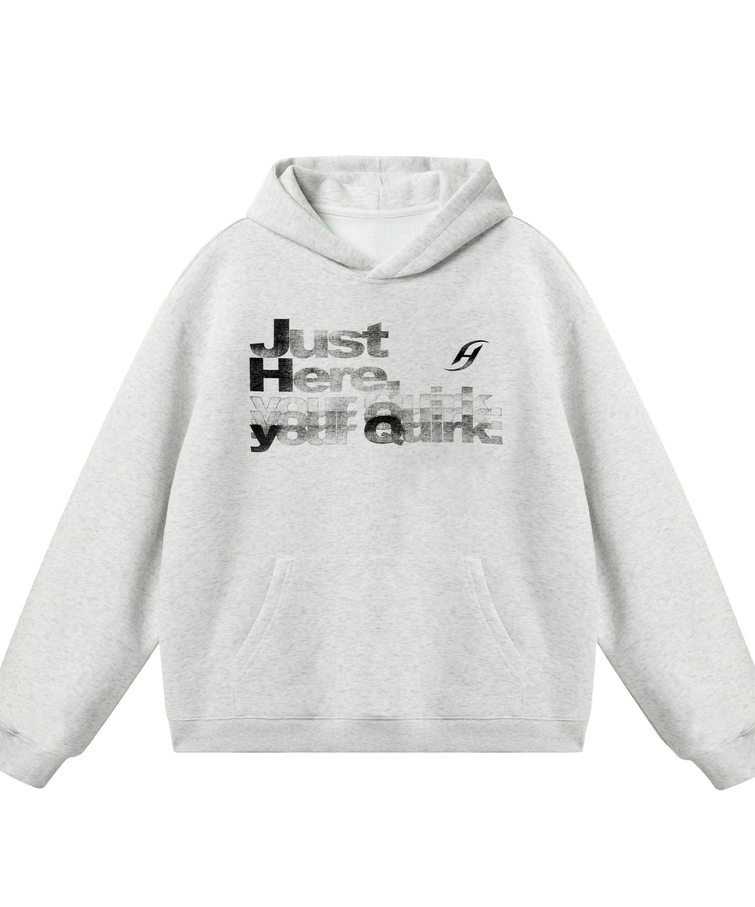 【就在这里，你的怪癖】JHYQ印花创意连帽卫衣男宽松情侣帽衫外套