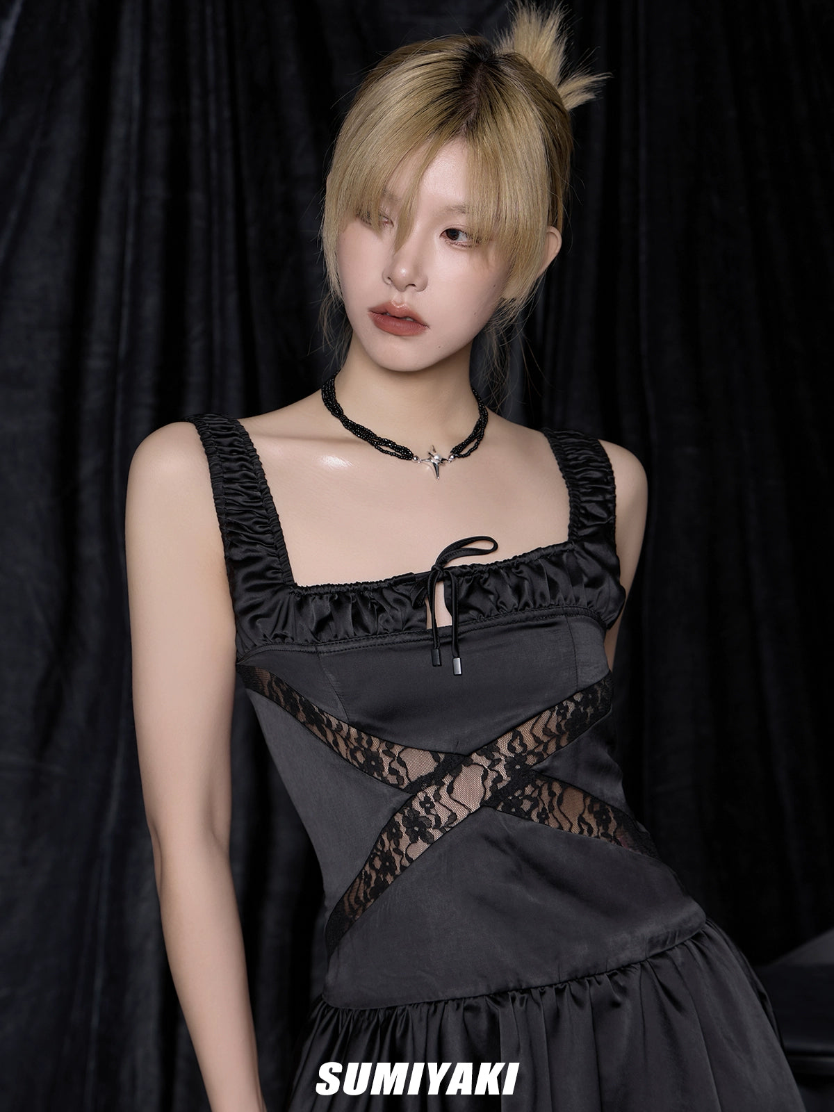 【小鬼同款】SUMIYAKI 珍珠芒星串珠项链轻奢小众项链甜酷锁骨链