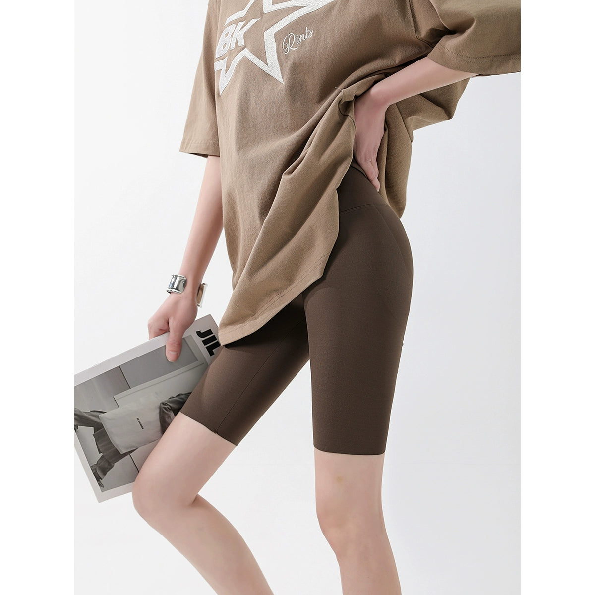 ICH MODE 外穿修身鲨鱼裤夏季提臀显瘦防走光收腹瑜伽骑行短裤女