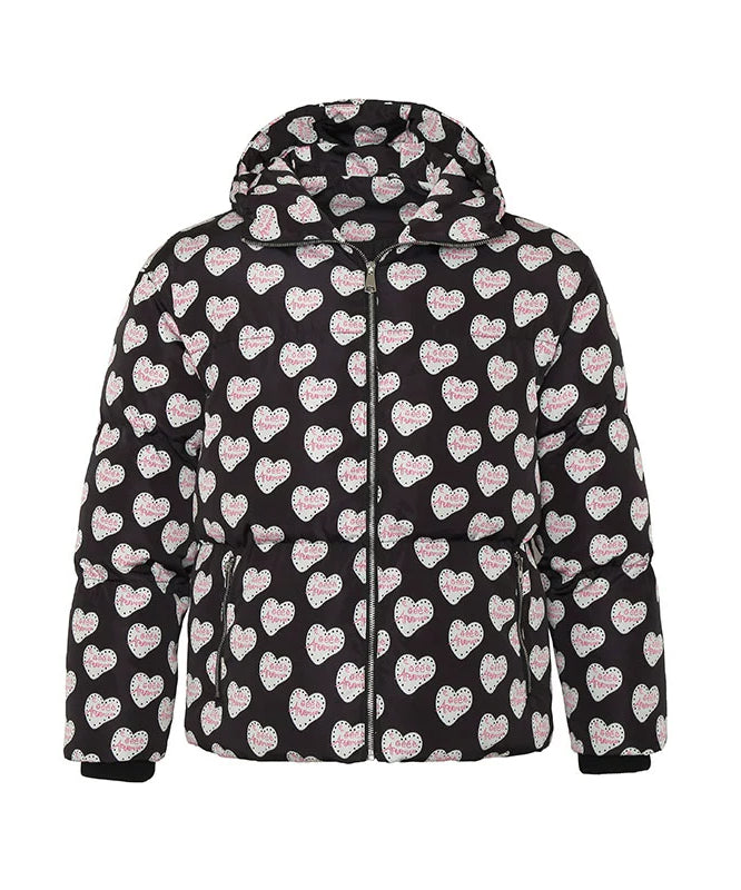 eeeeArtmonster满印面包服立领棉服男女秋冬潮牌复古宽松休闲外套