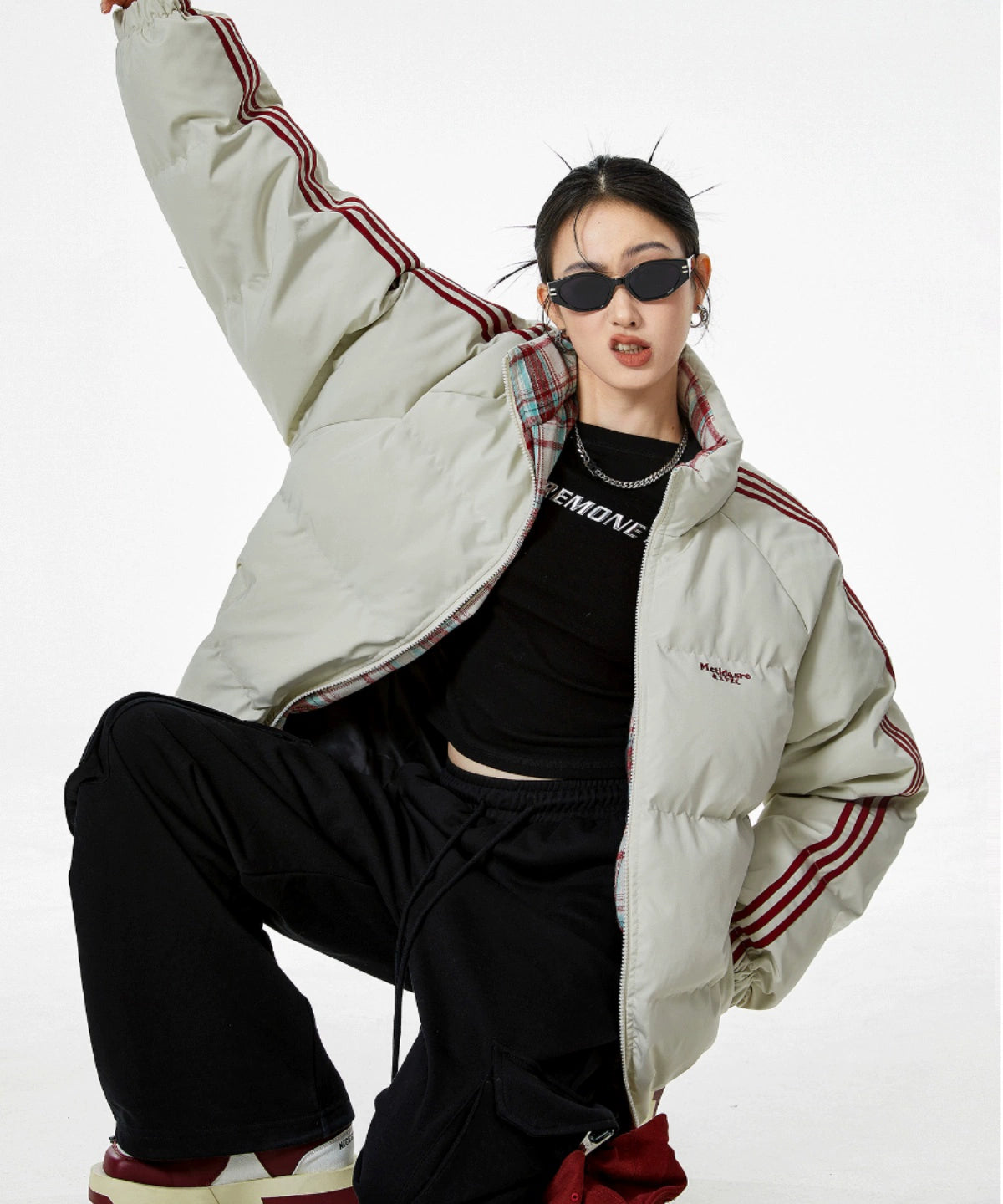 ICH MODE 美式复古棉服女冬季保暖加厚棉袄夹棉外套棉衣2025新款