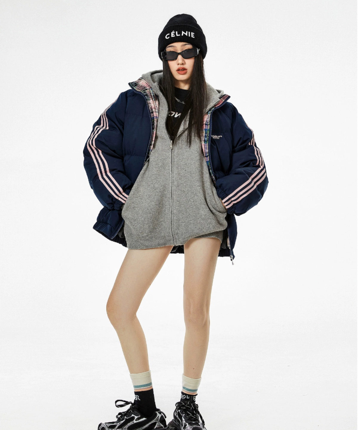 ICH MODE 美式复古棉服女冬季保暖加厚棉袄夹棉外套棉衣2025新款