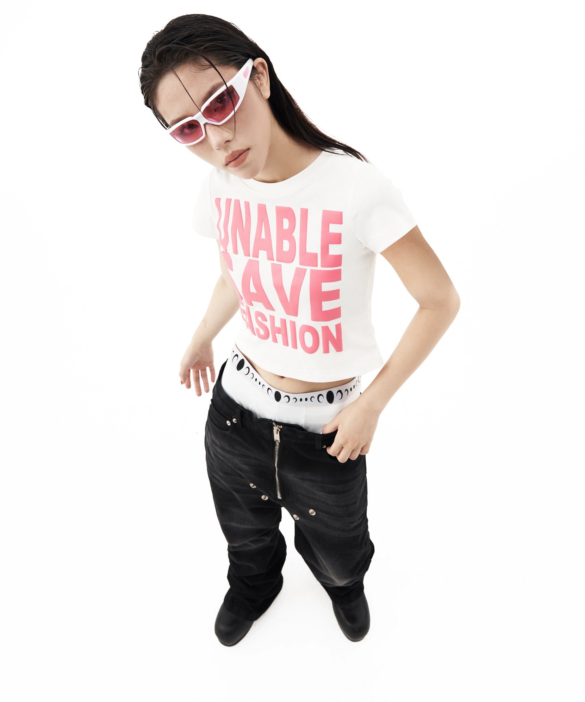 美式辣妹短款正肩短袖T恤女夏季修身显瘦露脐休闲上衣