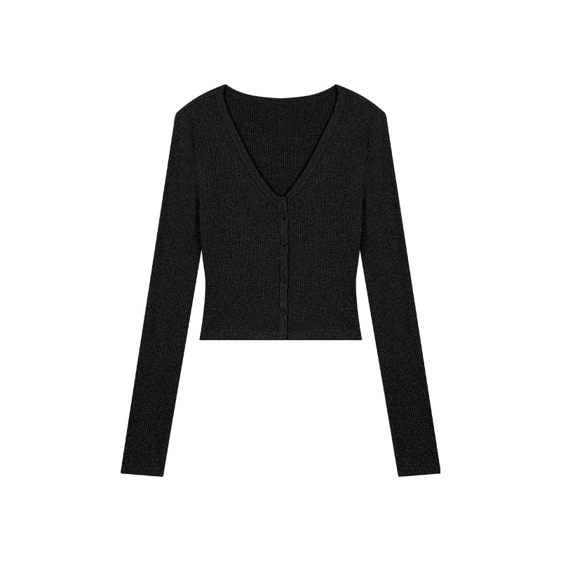 野生zero针织开衫三件套装女春夏季灰色抹胸辣妹上衣修身微喇裤子