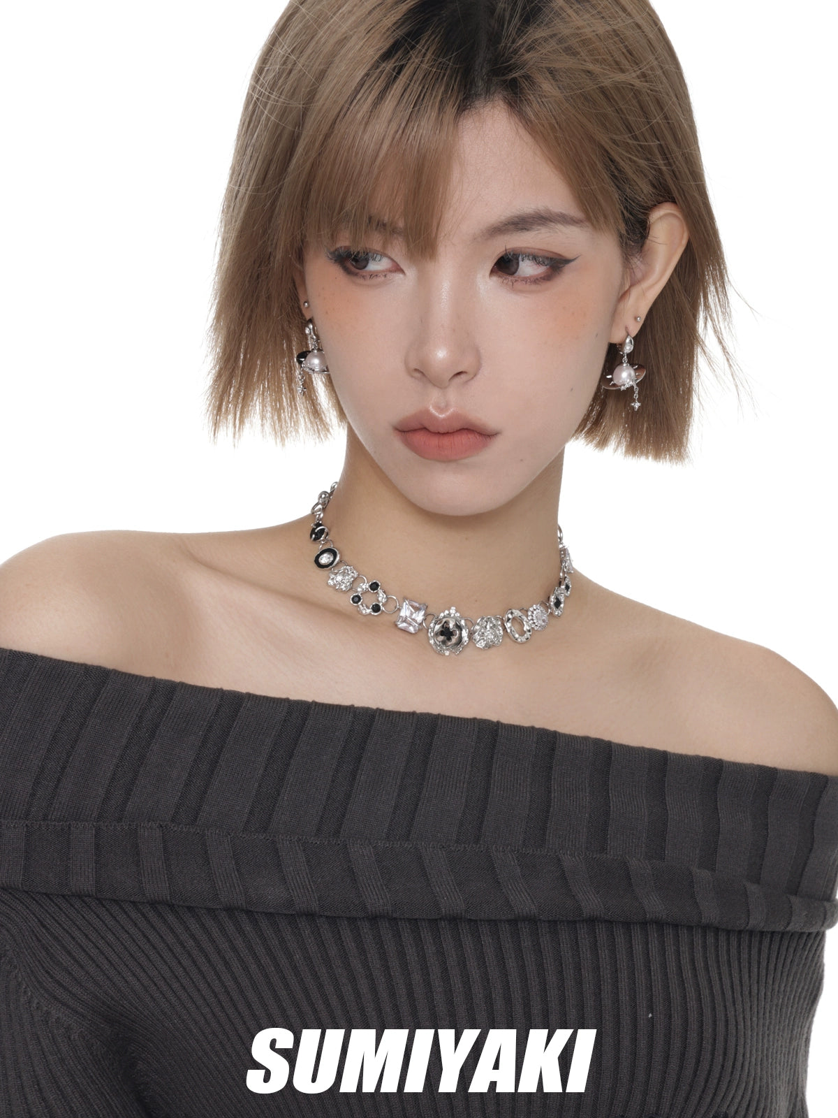 超美！SUMIYAKI 原创陀螺飞碟珍珠耳环轻奢高级感女小众设计耳饰