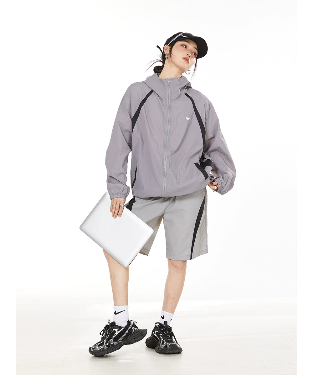 ICH MODE 美式upf50+防晒衣外套女夏季宽松流行轻薄户外运动上衣