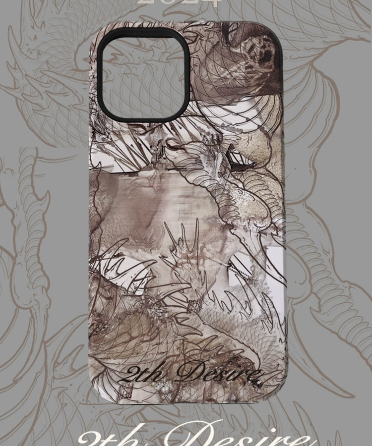 2th Desire韩国进口二合一菲林壳设计感ins龙年新年iPhone手机壳