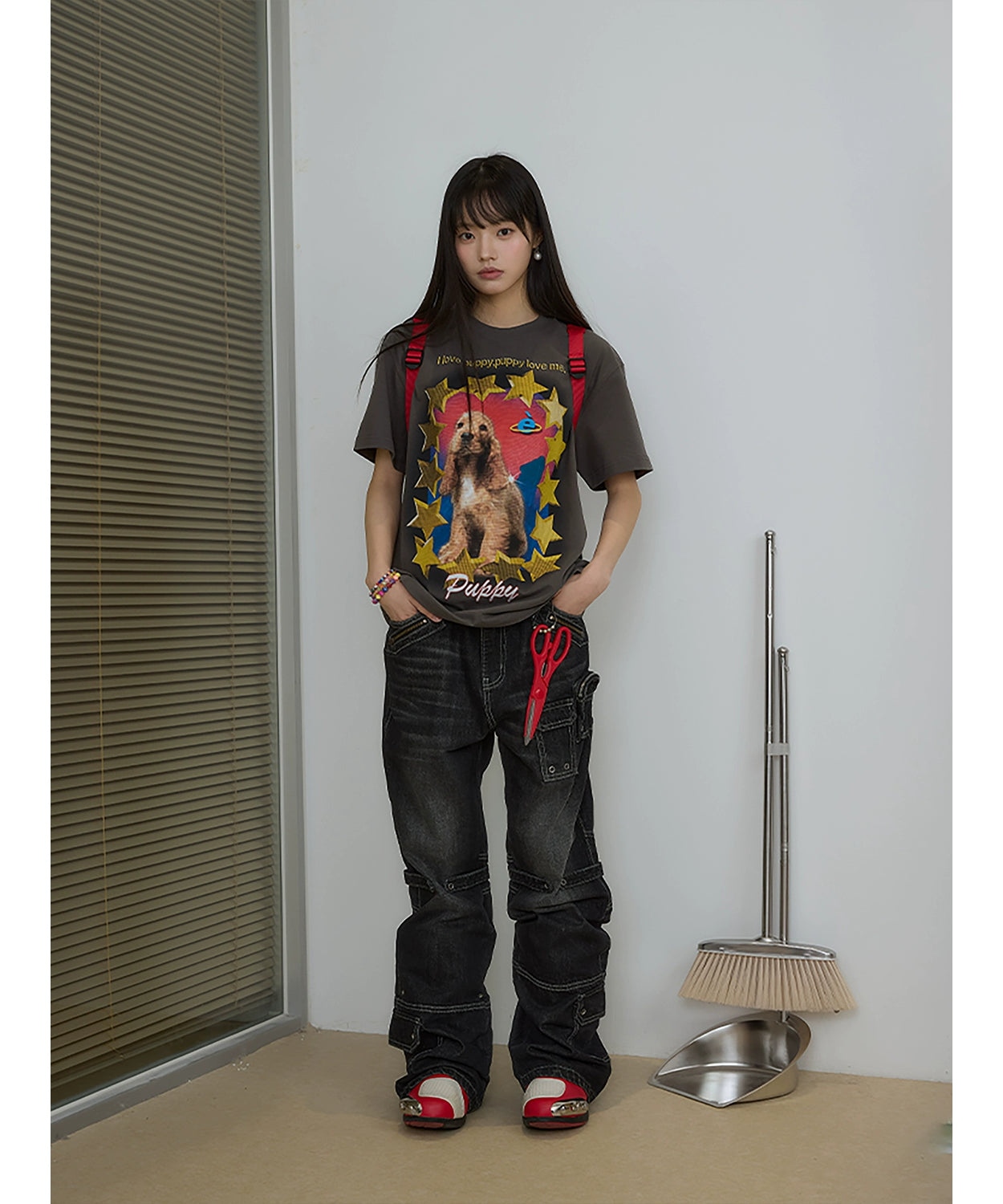 “金星美卡”｜eeee原创美式复古趣味美卡犬短袖小众设计感T恤夏