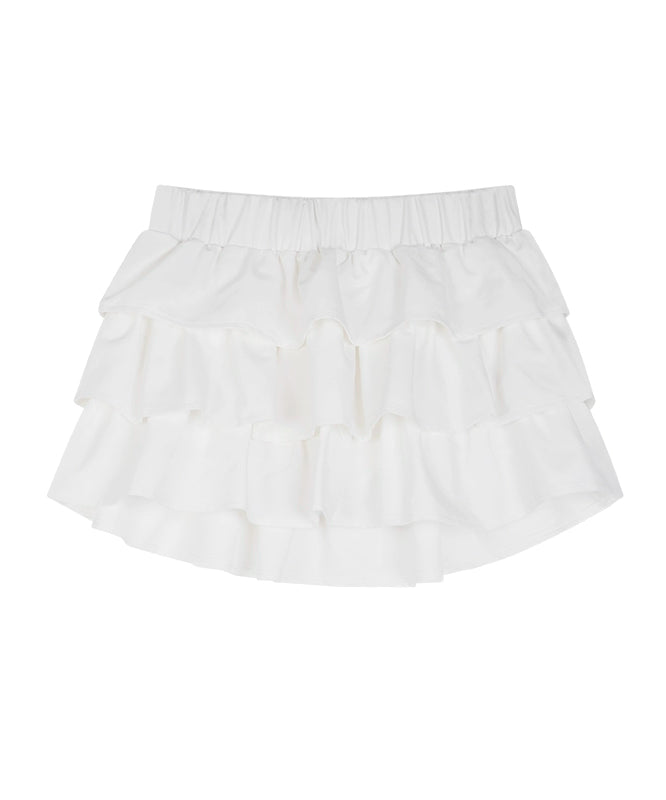 野生zerocircle 白黑红色半身裙女春夏辣妹小众a字显瘦蛋糕短裙子