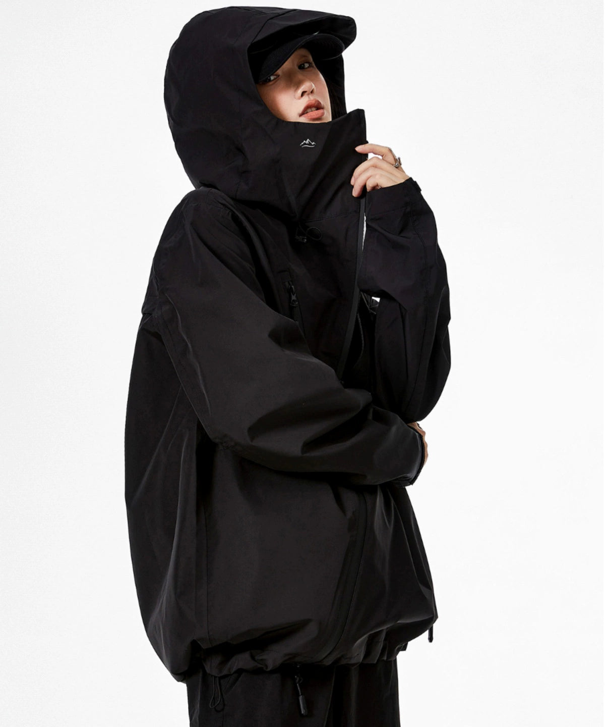 ICH MODE 美式复古冲锋衣外套女款2025新款秋冬宽松开衫上衣夹克