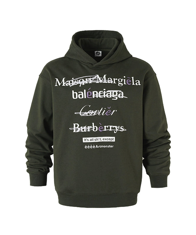 eeeeArtmonster创意"恶搞"标语美式连帽卫衣男女高街ins情侣帽衫