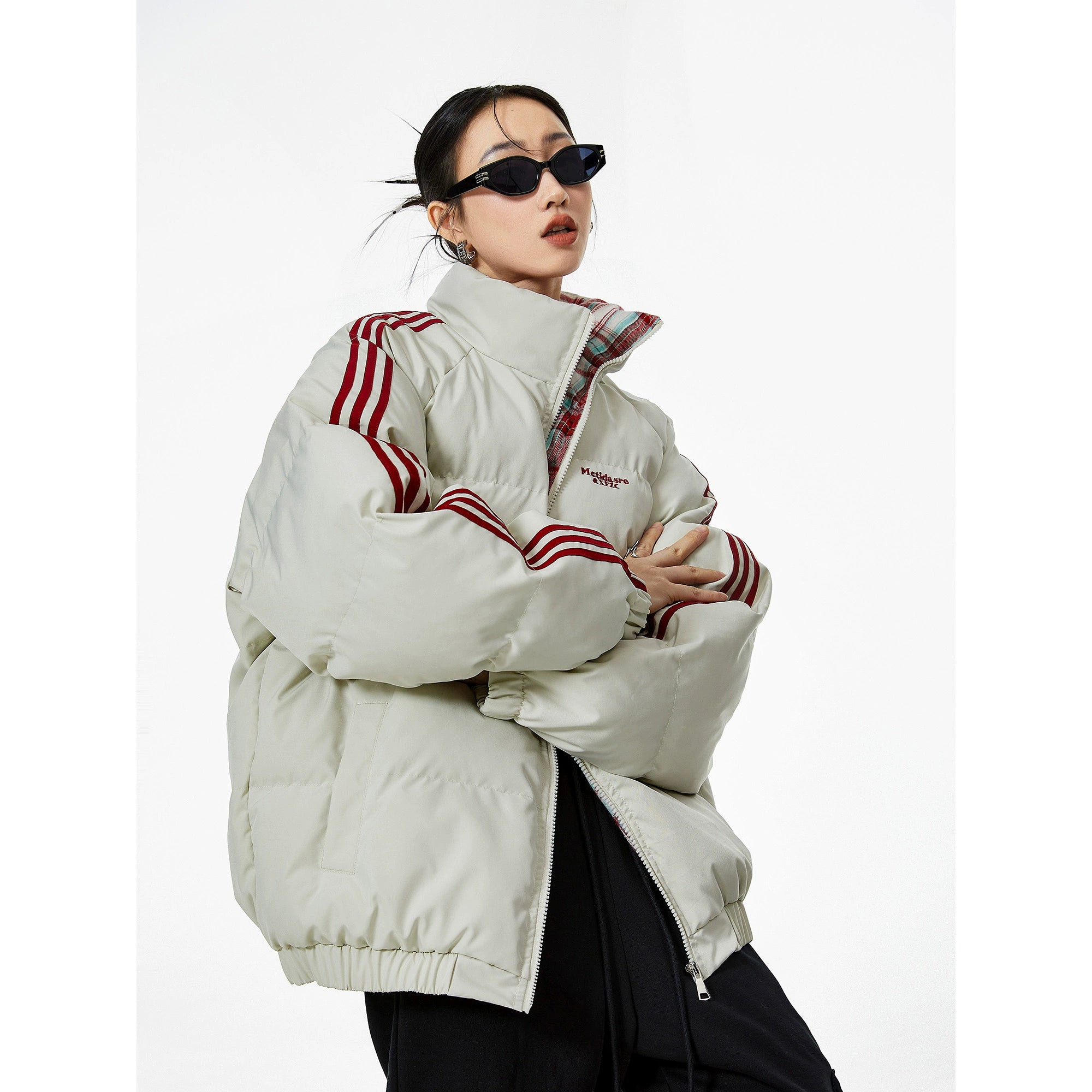 ICH MODE 美式复古棉服女冬季保暖加厚棉袄夹棉外套棉衣2025新款