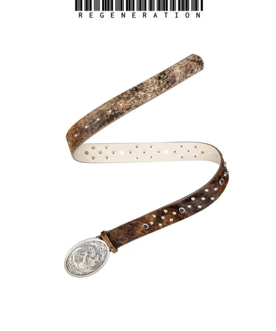 【Gai/布瑞吉/脆皮/李大奔/杨和苏同款】RZ 进口头层马毛龙虎皮带