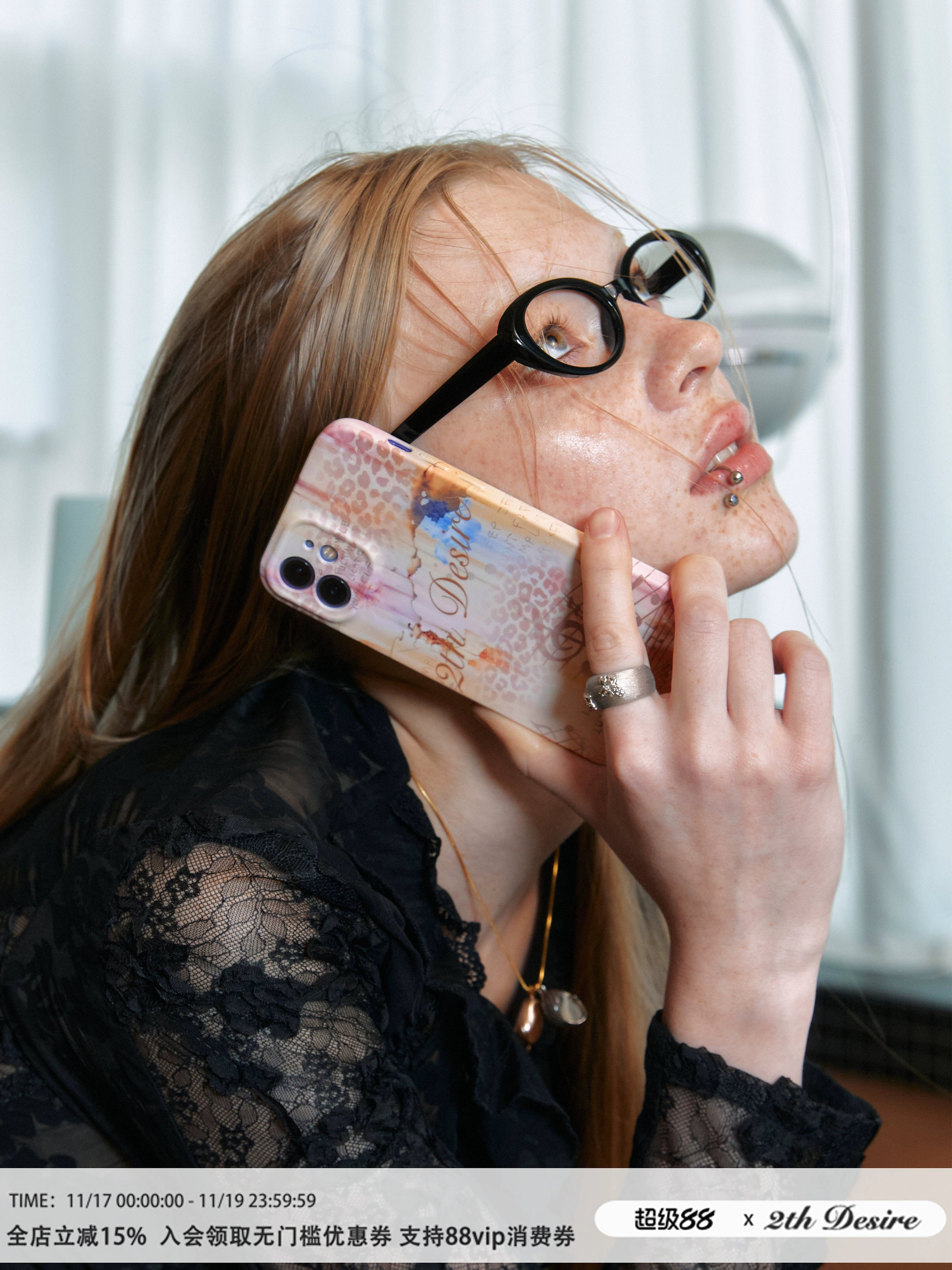 2th Desire原创插画海螺音符印花手机壳菲林TPU软壳防摔保护壳