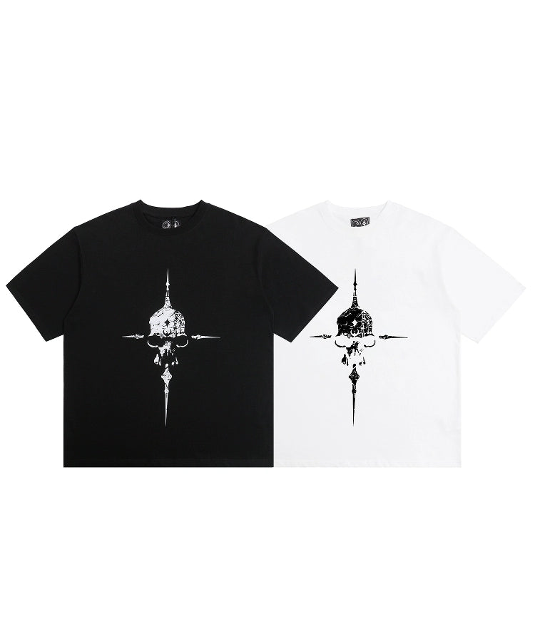 小众潮牌THUG CLUB印花短袖宽松百搭设计感半袖2025新款上衣潮ins