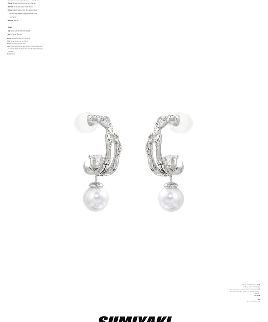 一个耳环多个戴法 高性价比 SUMIYAKI珍珠耳环多层结构百搭耳饰