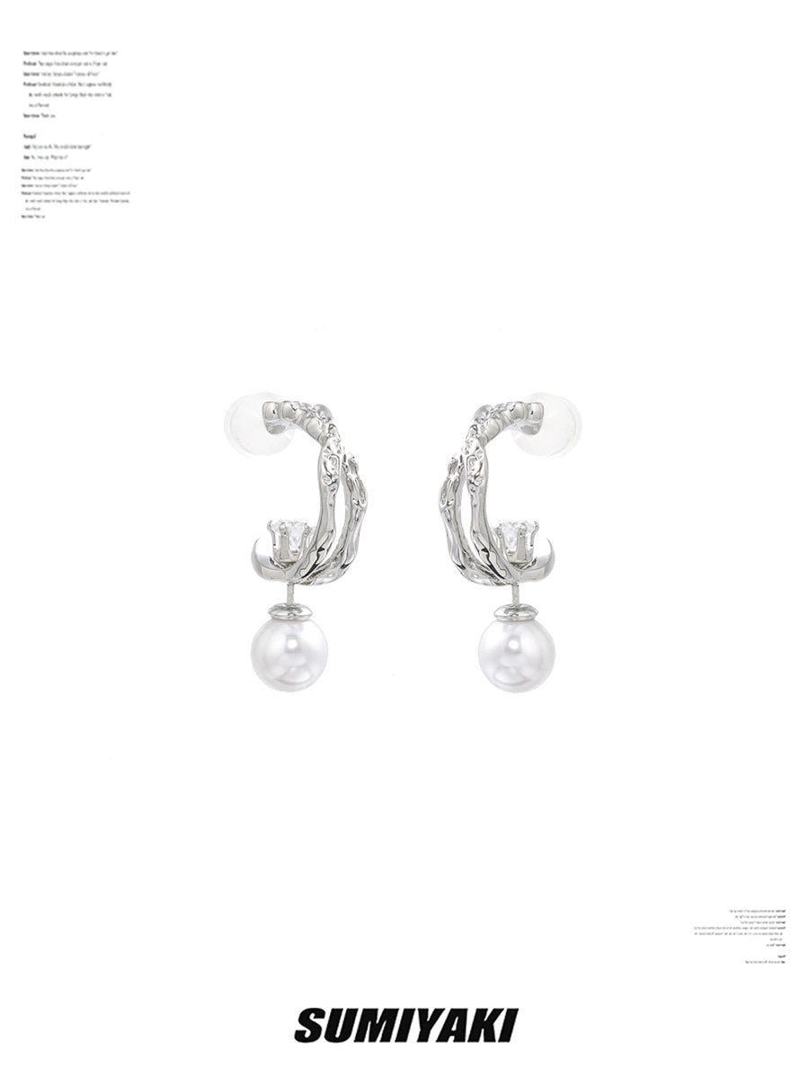 一个耳环多个戴法 高性价比 SUMIYAKI珍珠耳环多层结构百搭耳饰