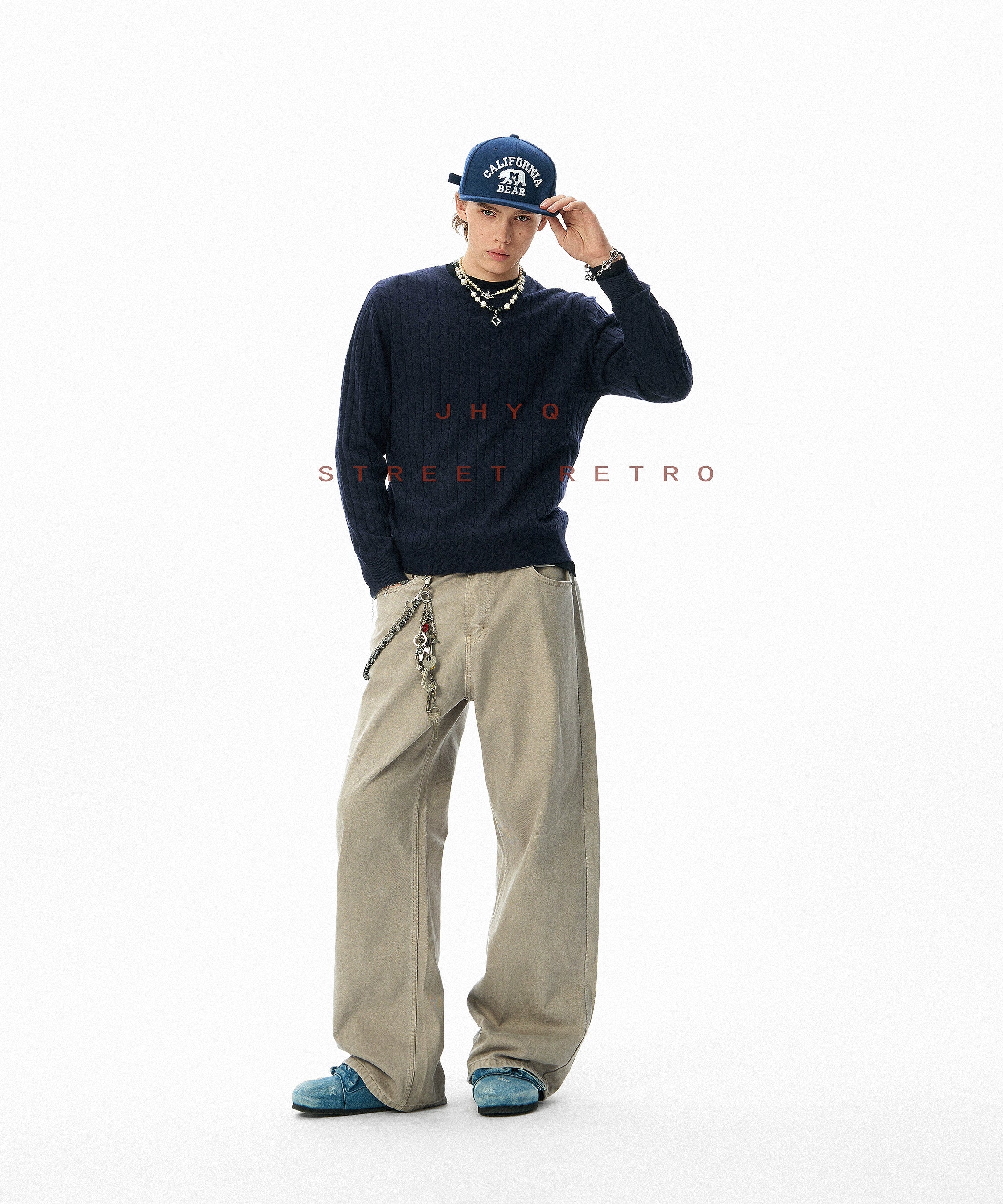 高品质丨JHYQ美式复古直筒休闲裤男宽松百搭工装cleanfit长裤男