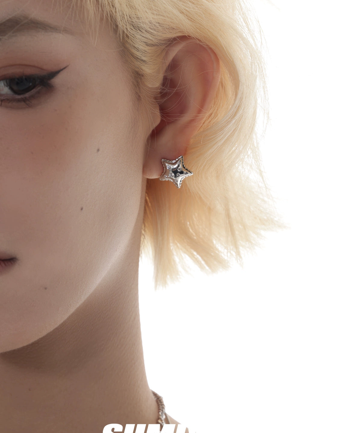 甜酷女孩的专属星星！SUMIYAKI 可盐可甜立体芒星s925银针耳环