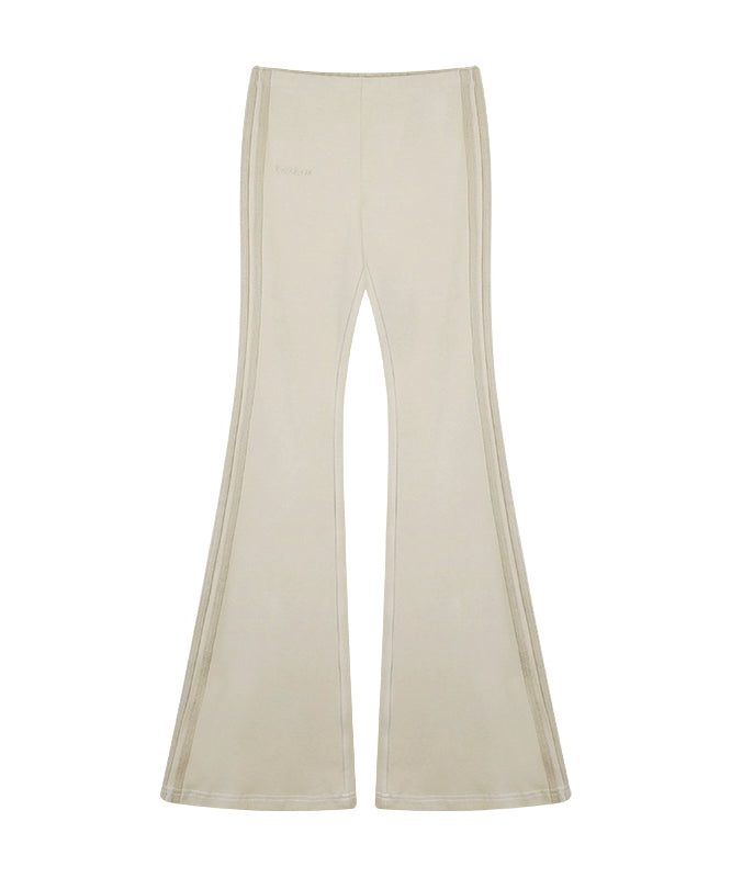 野生zero 运动辣妹套装女夏季季V领无袖修身显瘦背心喇叭休闲裤子