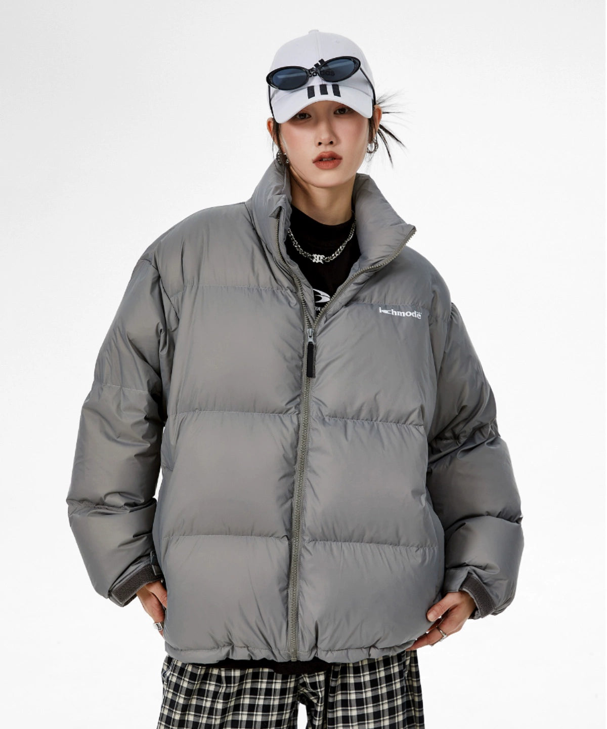 ICH MODE 美式复古90白鸭绒轻薄羽绒服女冬季2025新款宽松面包服