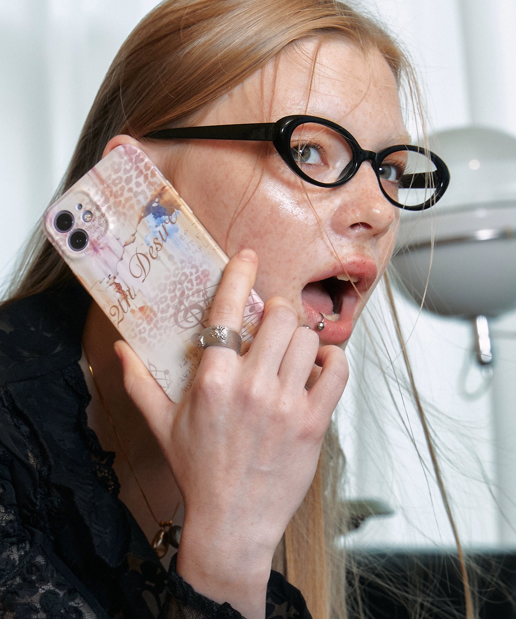 2th Desire原创插画海螺音符印花手机壳菲林TPU软壳防摔保护壳