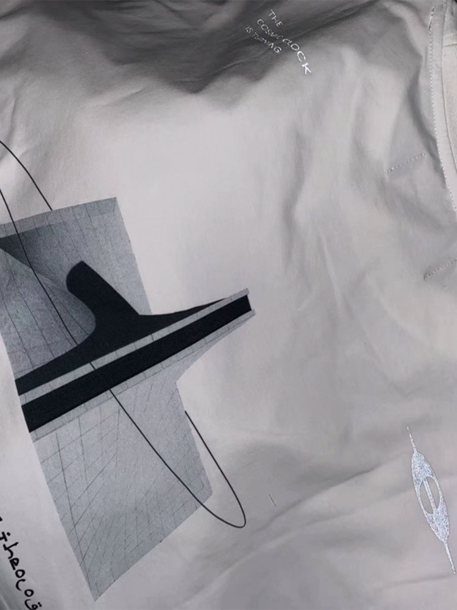 宽松舒适百搭休闲短袖3m反光主题直喷印花T恤男女TERRAINCOGNITA