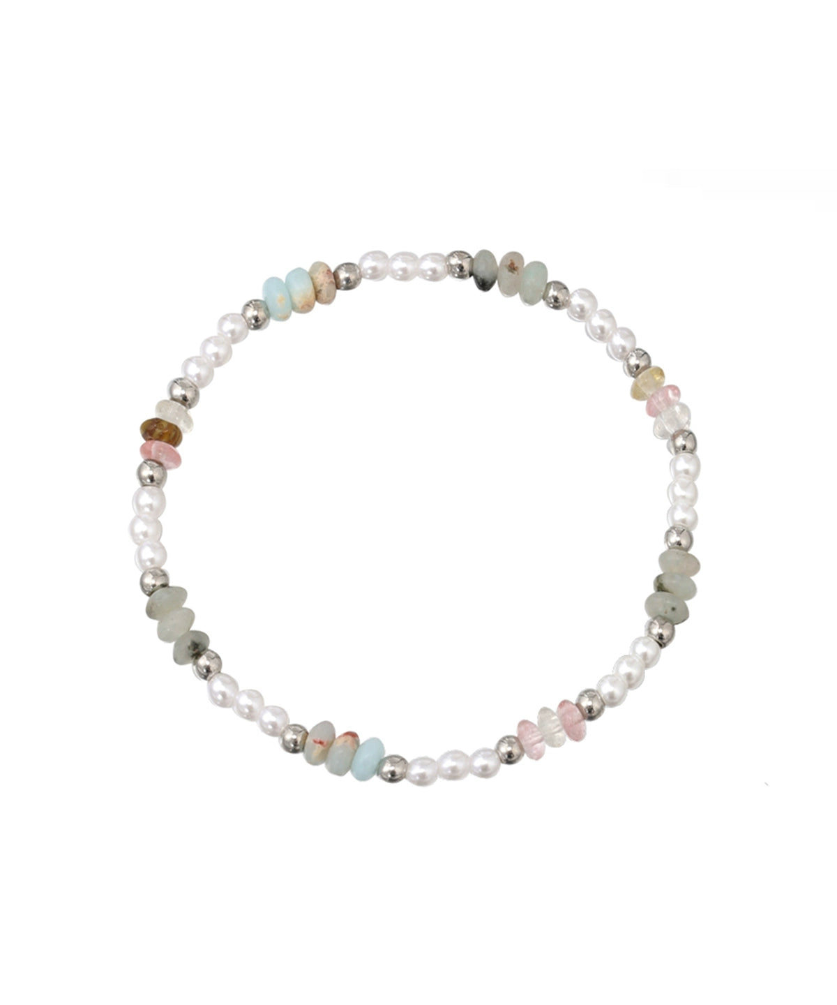 银饰手链 SUMIYAKI 彩珠系列春夏度假彩色串珠不掉色碎银甜酷手饰